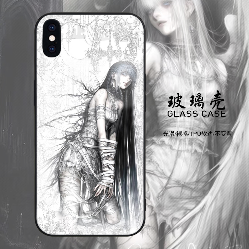 少女二次元手机壳小众简约定制