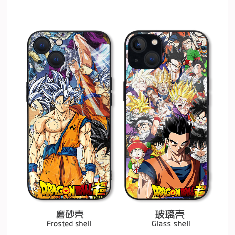 七龙珠苹果16pro手机壳iPhone15plus适用13硅胶16promax玻璃XsMax小米14华为mate60一加ACE3三星S24+男note20
