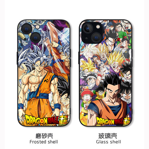 七龙珠苹果16pro手机壳iPhone15plus适用13硅胶16promax玻璃XsMax小米14华为mate60一加ACE3三星S24+男note20
