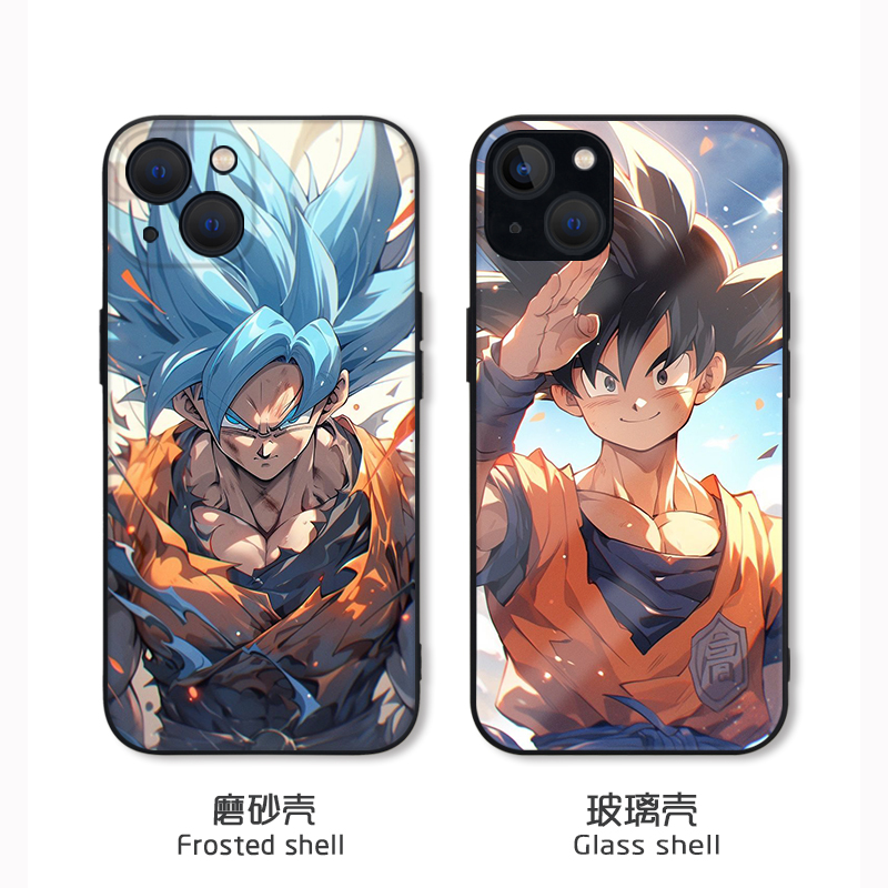 七龙珠苹果16Pro手机壳iPhone14plus卡通13悟空15promax适用vivoppo赛亚人小米14一加ACE2pro三星note20Ultra