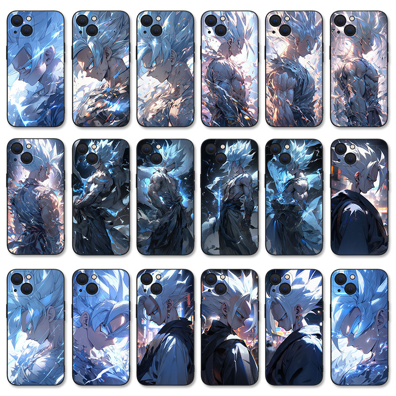 七龙珠苹果16手机壳iPhone15超级赛亚人12适用13男14promax新款vivo炫酷OPPO小米14华为nova