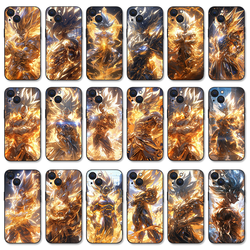 七龙珠苹果16手机壳iPhone14适用11潮牌13新款12Pro炫酷7孙悟空XSMAX动漫8plus玻璃mini套一加三星华为小米14