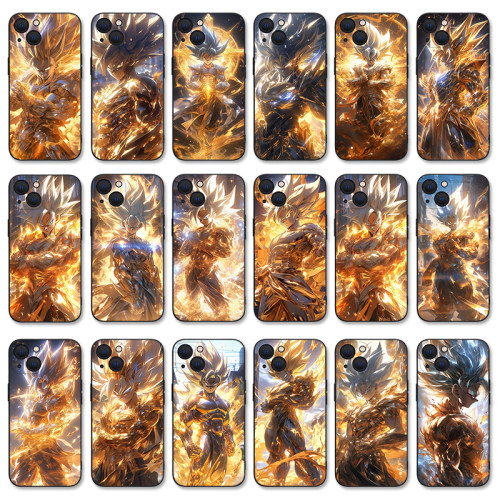 七龙珠苹果16手机壳iPhone14适用11潮牌13新款12Pro炫酷7孙悟空XSMAX动漫8plus玻璃mini套一加三星华为小米14
