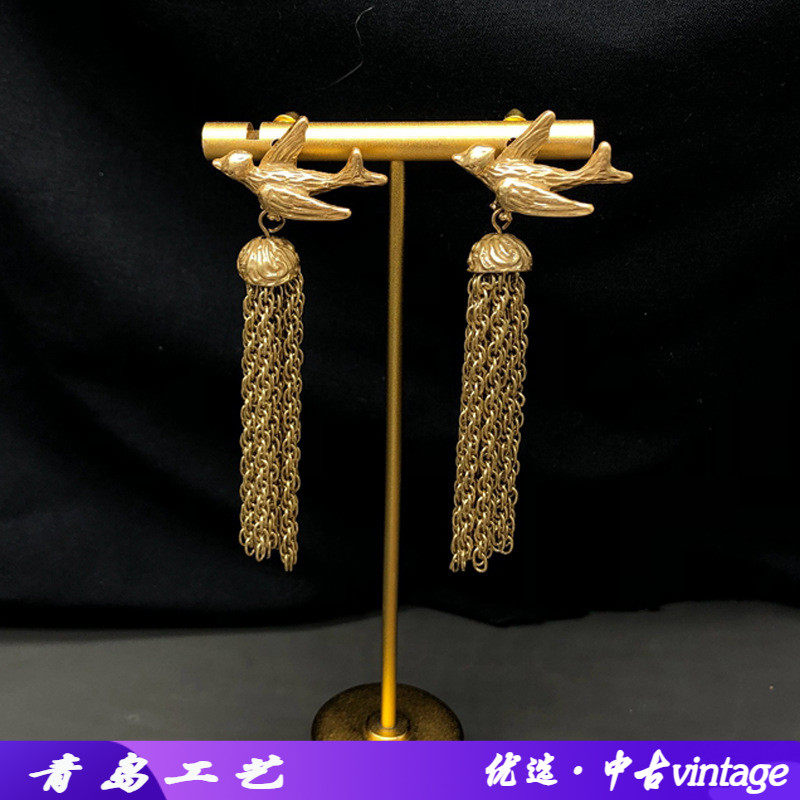 复古中古vintage感设计做耳钉
