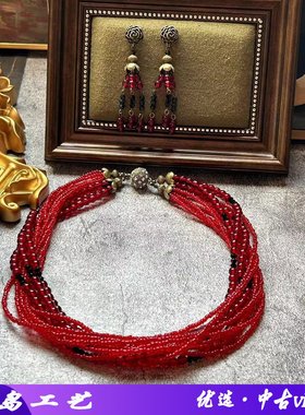 琉璃小众设计vintage高级法项链