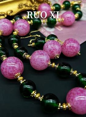 若曦vintage复古琉璃凤尾宫廷风