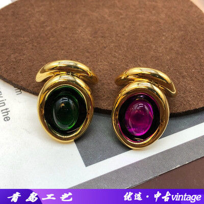 不规则西洋中古铜戒指复古简约椭