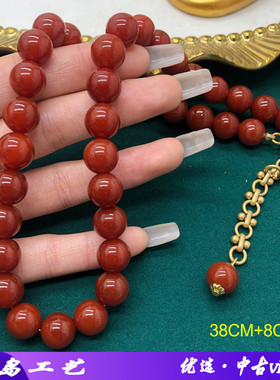 其他圆珠链青岛饰品红玛瑙项链