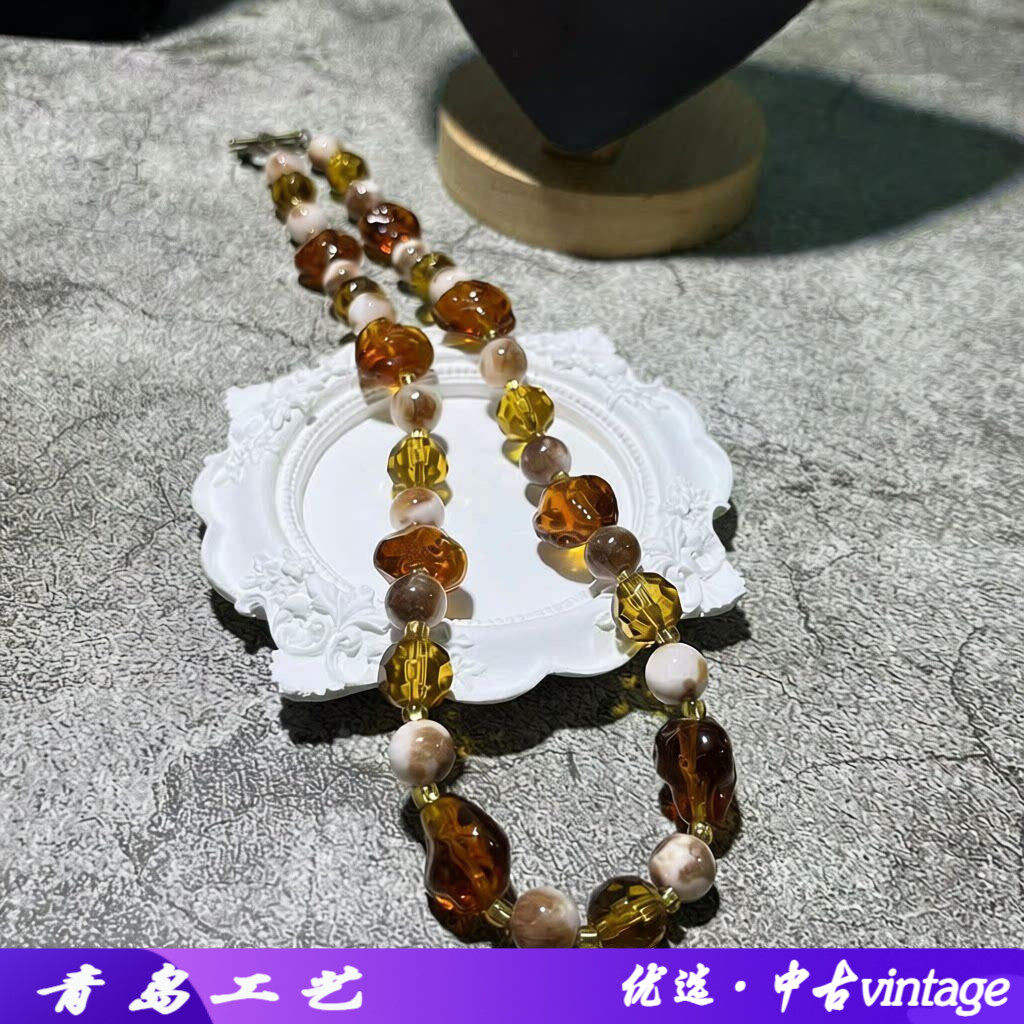 vintage百搭简约古法烧制老琉璃