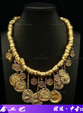 琉璃男女通用欧美复古巴洛项链