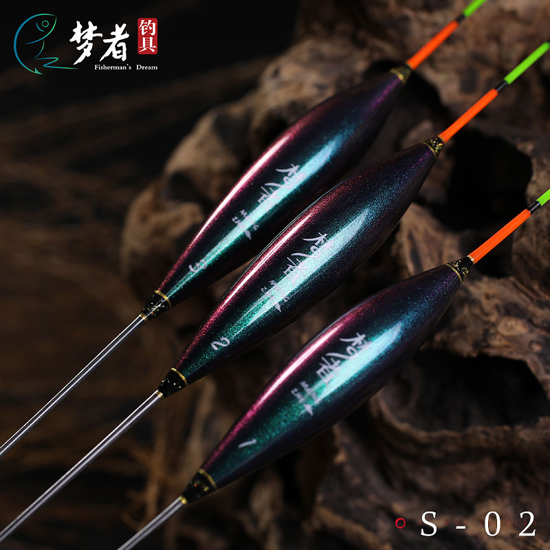 梦者变色龙s02手作芦苇浮漂鲫鱼浮标黑坑高灵敏行程底钓接口浮标