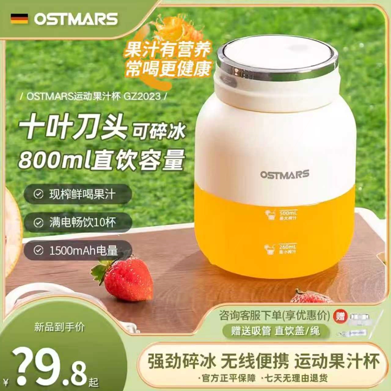 冰炸果汁机德国OSTMARS榨汁杯家