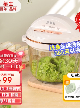 华生绞肉机家用3L升搅肉机多功能