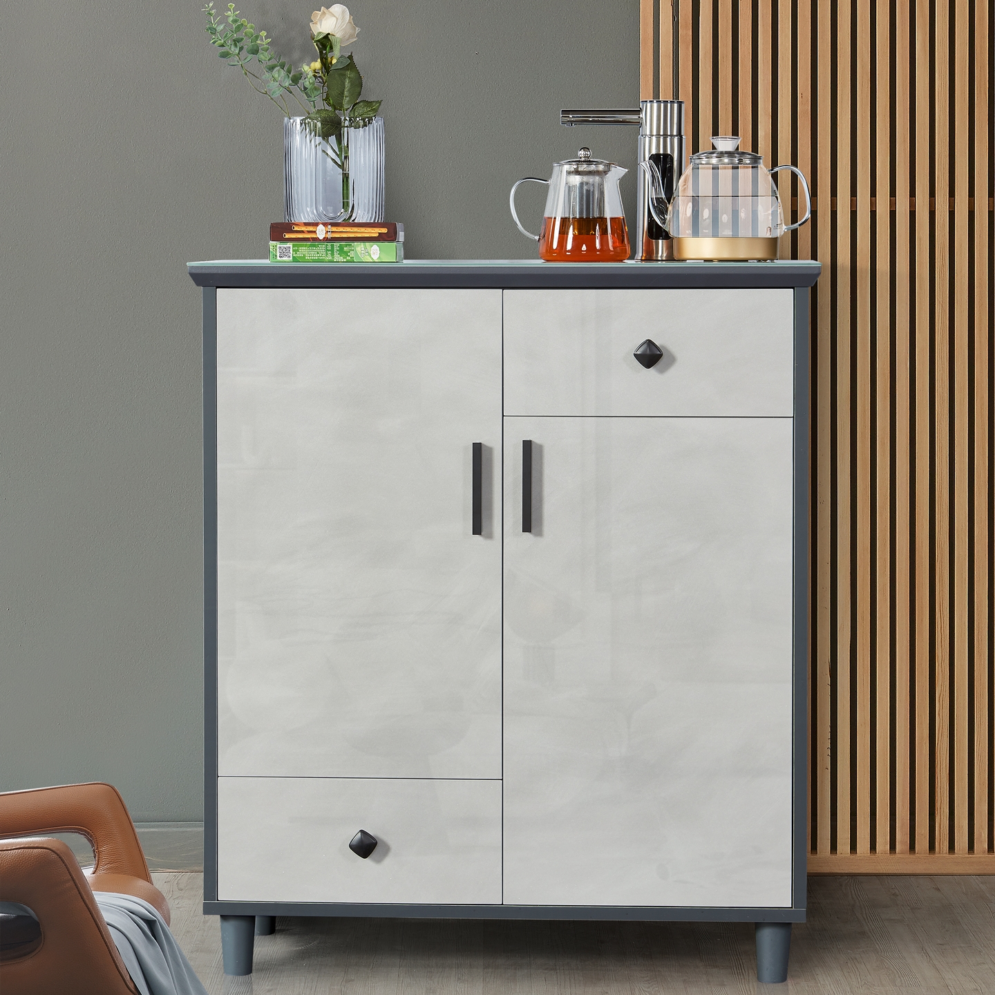 轻奢风智能茶吧机2025新款家用全