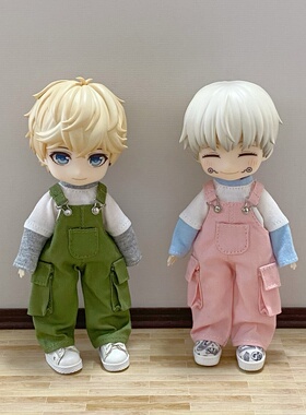 【12分8分】工装背带裤/ob11娃衣p9uf妖精d阿巳gsc粘土人bjd