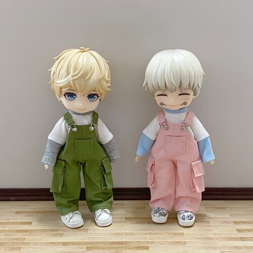 【12分8分】工装背带裤/ob11娃衣p9uf妖精d阿巳gsc粘土人bjd