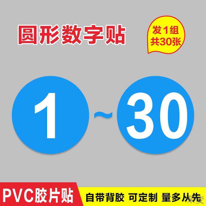 PVC胶片贴数字号码牌数字机台编号牌标识牌数字贴编号牌厂家楼层牌房门酒店序号牌机器编号标牌仓库餐厅