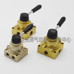 气动手动手转阀HV D气缸控制换向开关手扳阀 200 02B