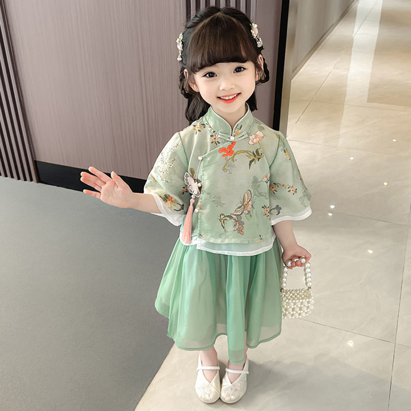 品牌专柜汉服套装女童夏季