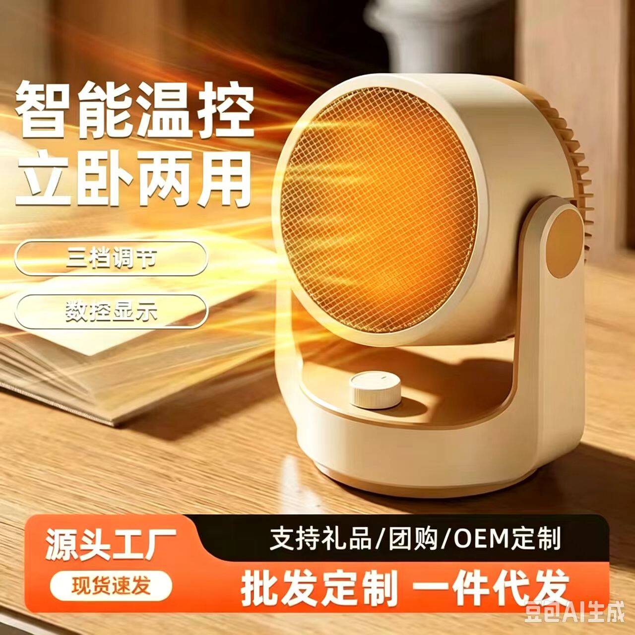I取暖器家用电暖气 卧室桌面小太阳节能省电烤火小型暖风机