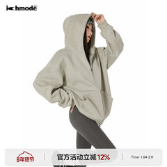 ICH MODE 美式复古连帽卫衣外套女春季宽松休闲开衫上衣2026新款