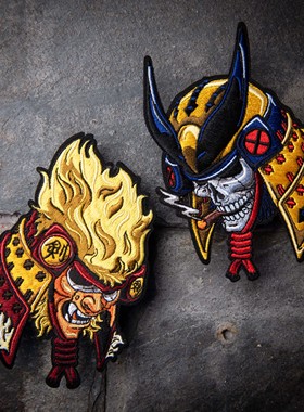 现货 美国MA SABERTOOTH AND WOLVIE 剑齿虎和狼 士气章 魔术贴