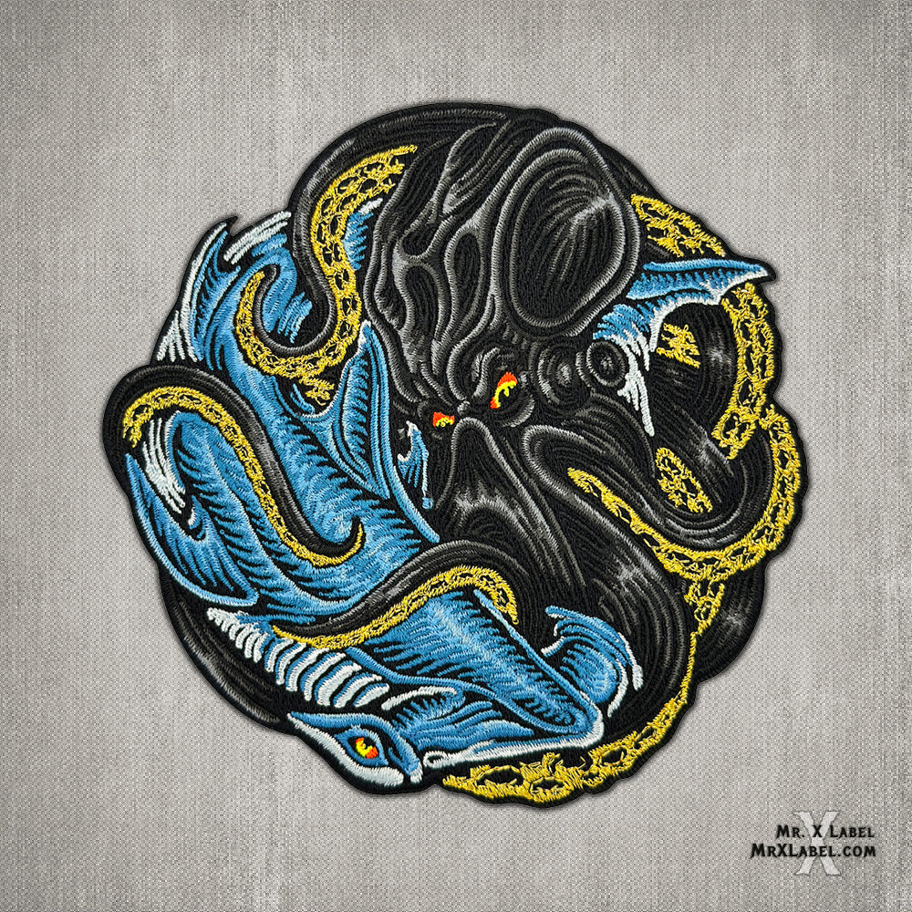 美国MXL KRAKEN VS HAMMERHEAD GOLD SUBDUED PATCH 士气章魔术贴