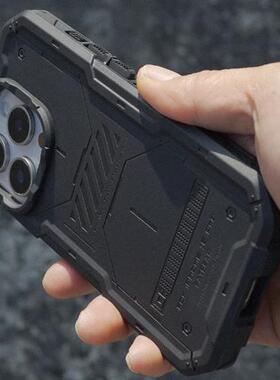 肥熊灰人II适用于苹果iPhone 16/Pro/MAX/Plus系列战术防摔手机保护套石墨烯散热手机壳Magsafe磁吸手机套