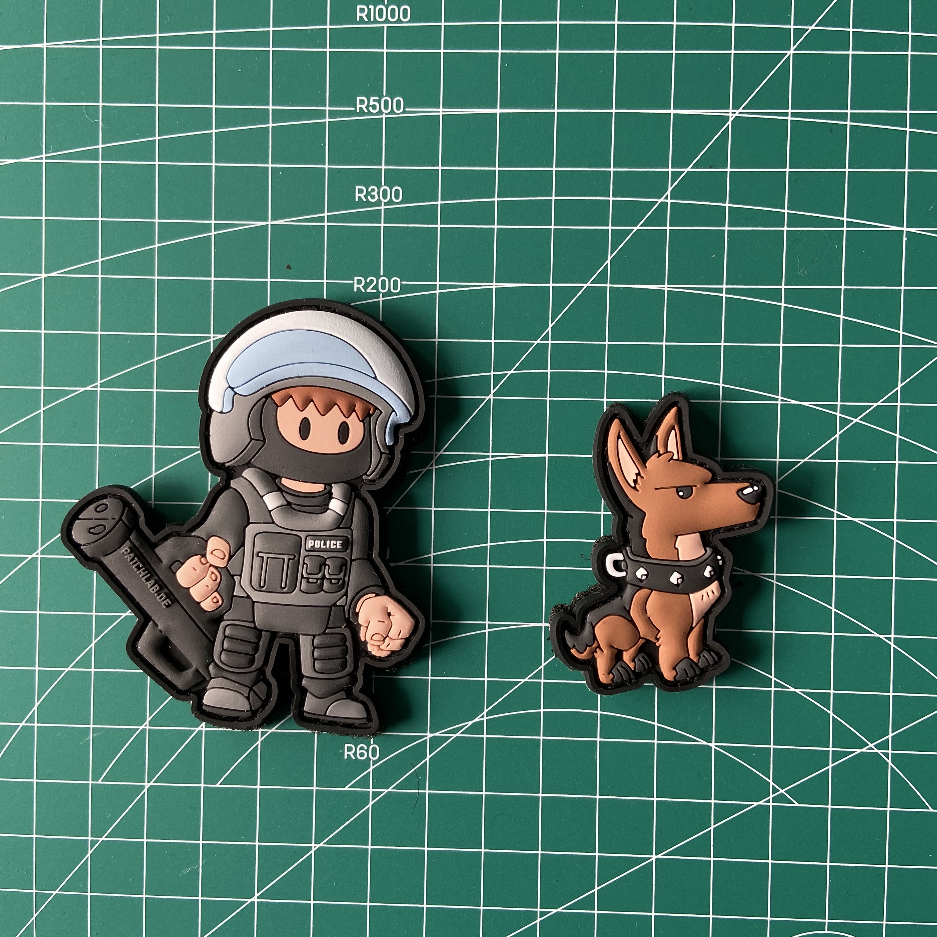 德国公安特警战术士气章魔术贴