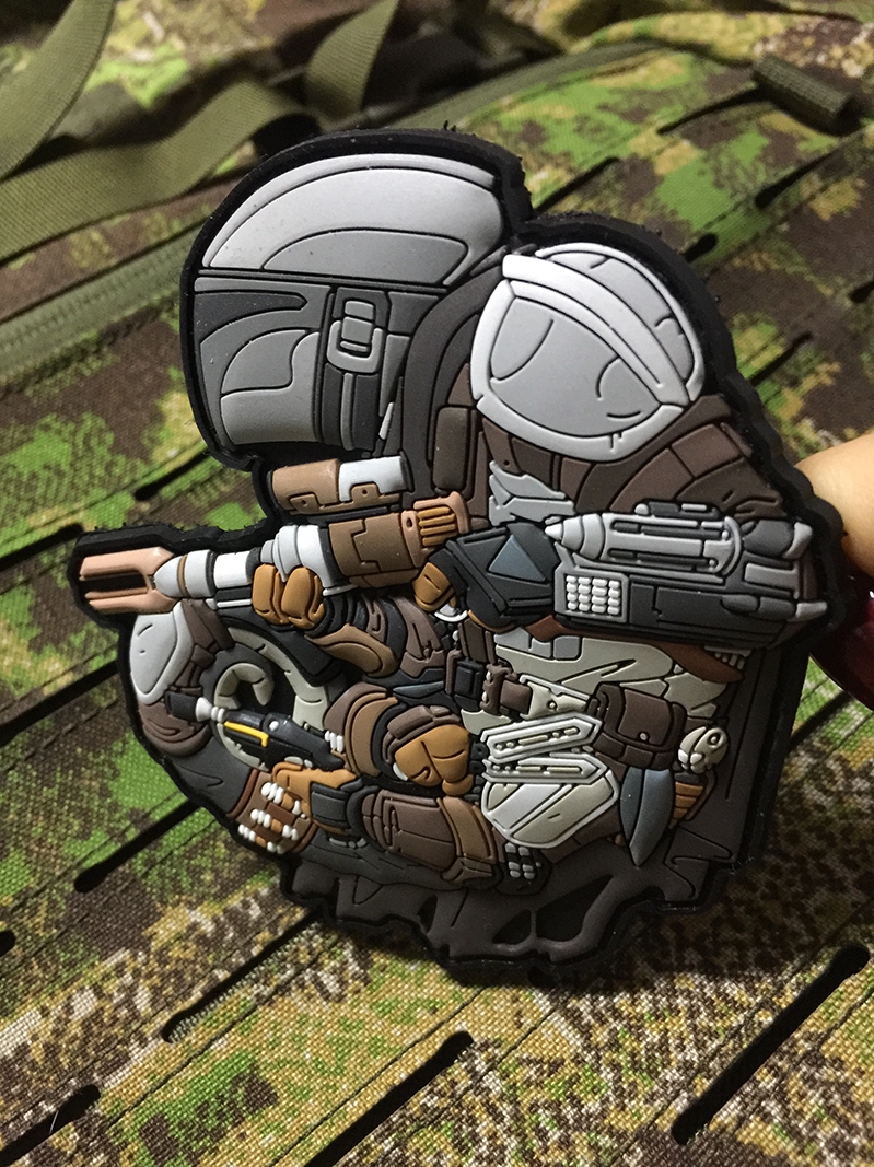 赏金猎人战术士气章户外