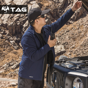 单导轻量保暖棉服男休闲户外登山防风棉衣秋冬装短款无帽运动外套