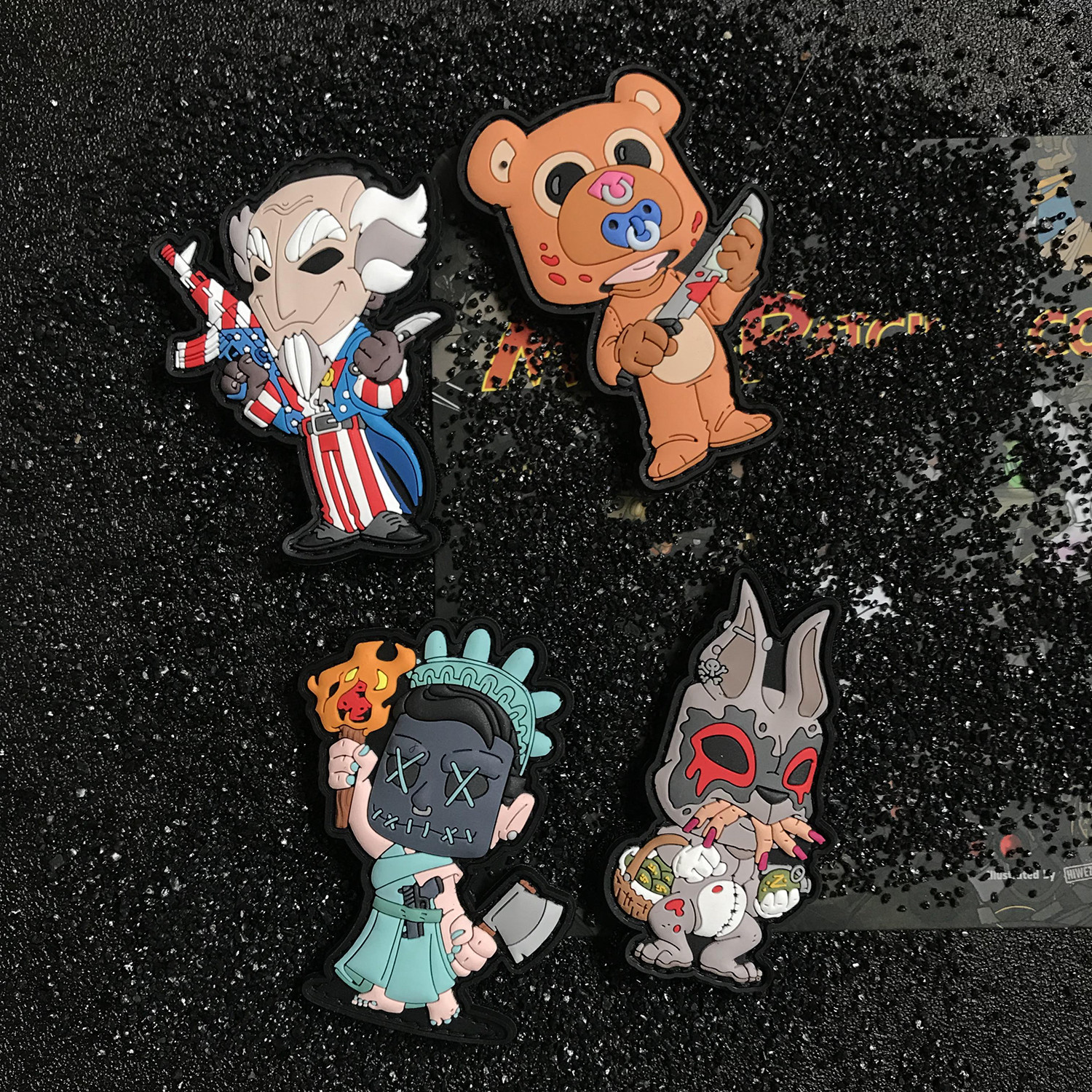 万圣节主题魔术贴臂章士气章