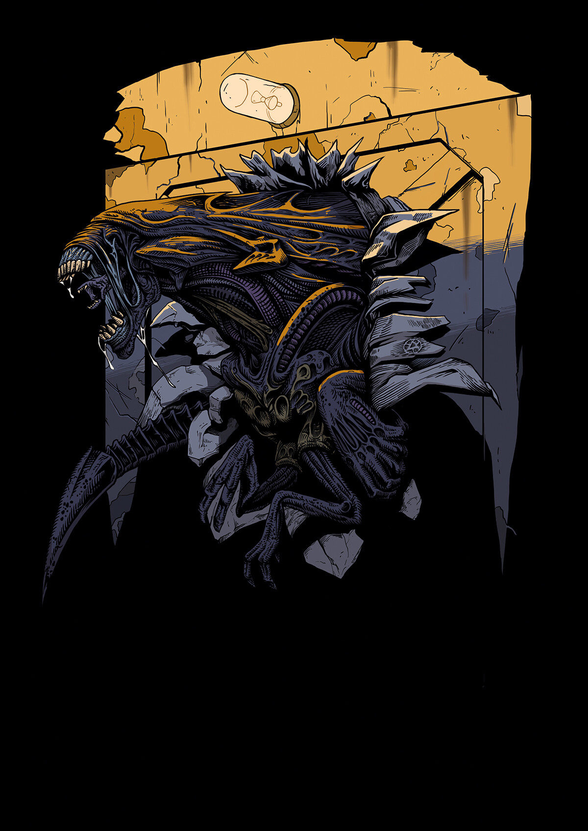 异形皇后德国patchlab 外星人战术户外背包衣服士气章魔术贴大牌