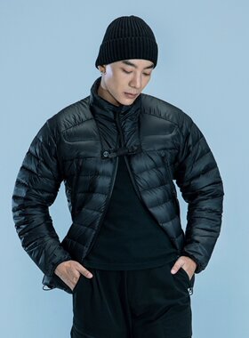DARTW男士立体剪裁轻薄机能羽绒服便携收纳超大容量口袋透气设计