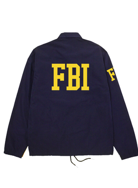 【TAG】美式FBI衣服教练夹克男士外套秋冬季宽松棉服加厚潮探员