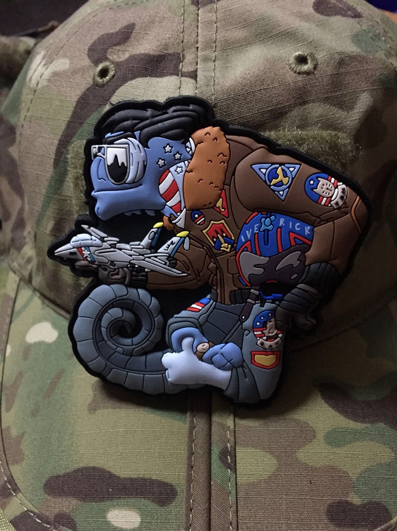 战术飞机师士气章户外魔术贴