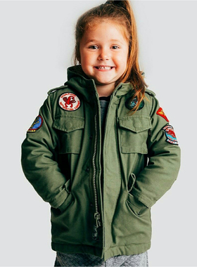 美国 ALPHA 阿尔法工业 童装M-65 Noah诺亚风衣保暖儿童外套