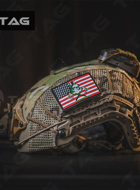 17公式 NVG Operator USA星条章 3D立体PVC胶章 战术魔术贴士气章