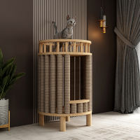 Solid wood cat bed, cat climbing frame, small-sized apartment, no space occupation, all-season universal cat bed, cat climbing frame, storage cabinet, integrated cat house thumbnail 3