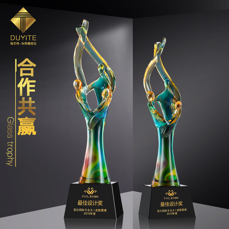 纪念品古法琉璃奖杯other/其他图片