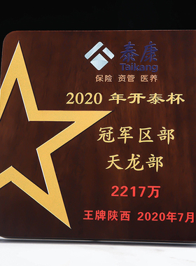 奖牌定制定做授权牌金箔挂牌水晶奖杯木质荣誉牌匾聘书加盟牌制作