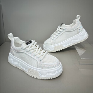 满天星小众水钻烫钻爆款潮鞋网面透气轻便百搭时尚休闲鞋高端男鞋