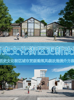 C002历史文化街区更新改造城市保护规划建筑风貌整治提升改造文本