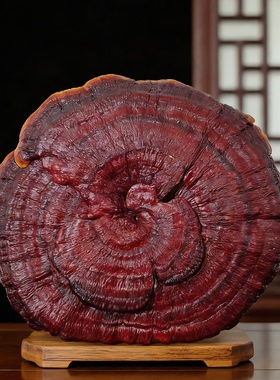 中式天然大灵芝桌面摆件开业礼