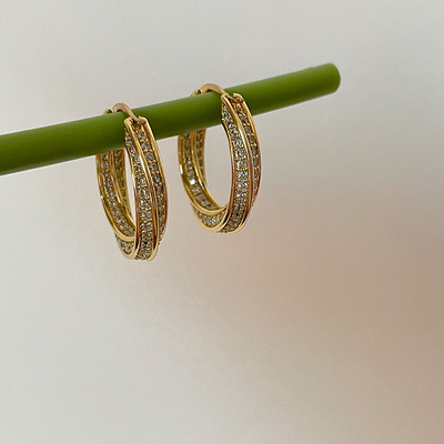 圆圈高级感扭纹大气耳扣