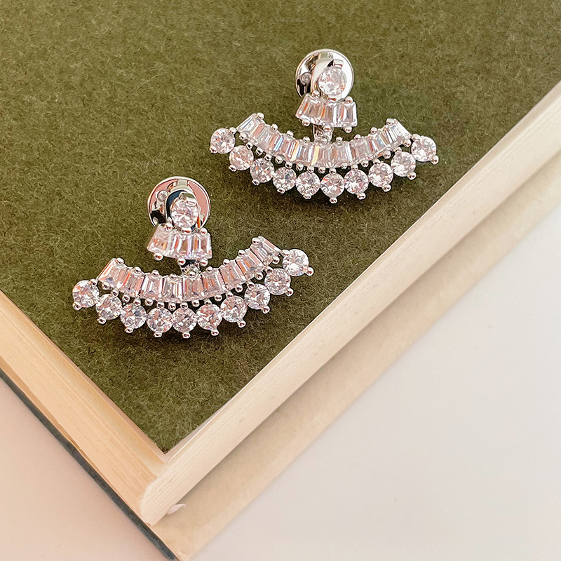 可拆卸扇形双戴法耳环