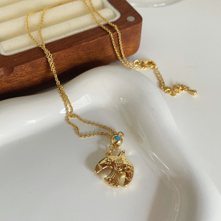 日常佩戴简约小巧燕子造型通勤项链设计感满满百搭气质精致锁骨链