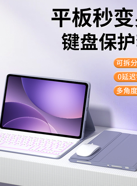 适用oppopadair5蓝牙键盘OPPOpad4pro平板pad5保护套带鼠标一加pad2pro防摔3pro电脑全包12.1寸防弯硅胶专用