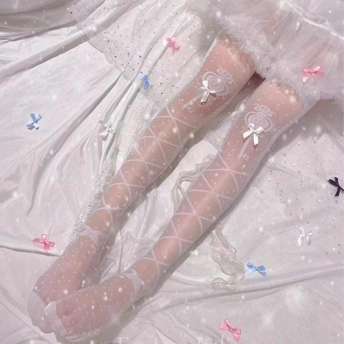 洛丽塔甜美风日系大腿袜
