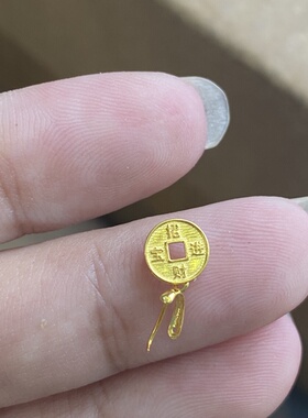 18K金扣头加厚版Au750材质K黄色百搭扣头玉项链配件纯18K金K136